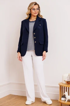 Костюм брючный 26-2891 синий Мода-Юрс