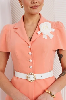 Костюм с юбкой 26-2892 персик Мода-Юрс