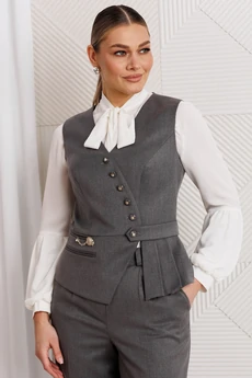 Костюм брючный 26-2912 графит Мода-Юрс