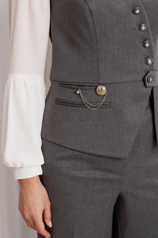 Костюм брючный 26-2912 графит Мода-Юрс