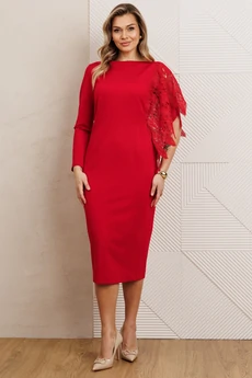 Платье 26-2957 красный Мода-Юрс