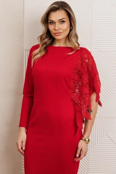 Платье 26-2957 красный Мода-Юрс