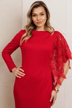 Платье 26-2957 красный Мода-Юрс