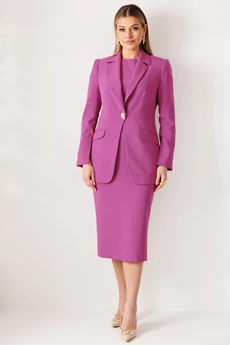 Костюм с платьем 26-2959 пурпурный Мода-Юрс