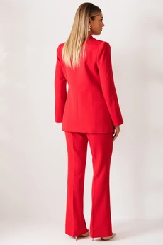 Костюм брючный 26-2960 красный Мода-Юрс