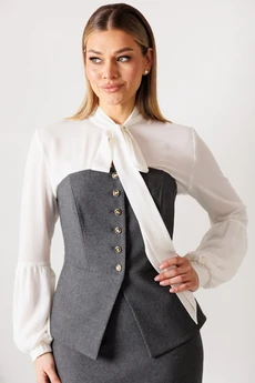 Костюм с юбкой 26-2963 графит Мода-Юрс