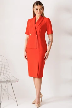 Платье 26-2966 красный Мода-Юрс