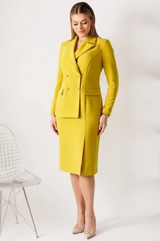 Платье 26-2967 горчица Мода-Юрс