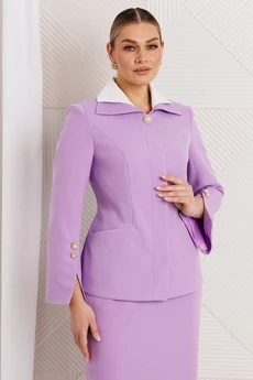 Костюм с юбкой 26-2971 сирень Мода-Юрс