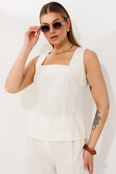 Костюм брючный  26-2973 салатовый+молочный Мода-Юрс