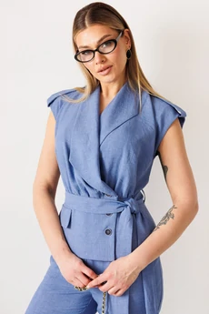 Костюм брючный 26-2975 джинс Мода-Юрс