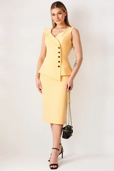 Костюм с юбкой 26-2977 абрикос Мода-Юрс