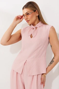 Костюм брючный  26-2978 пудра Мода-Юрс