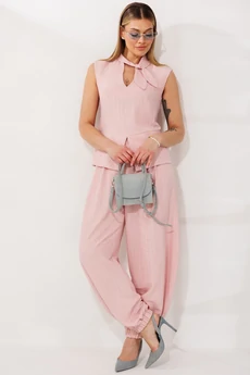 Костюм брючный  26-2978 пудра Мода-Юрс