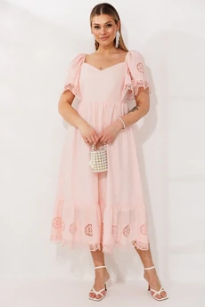 Платье 26-2980 пудра Мода-Юрс