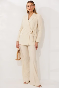 Костюм брючный 26-2669 ваниль Мода-Юрс