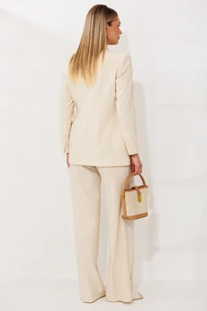 Костюм брючный 26-2669 ваниль Мода-Юрс