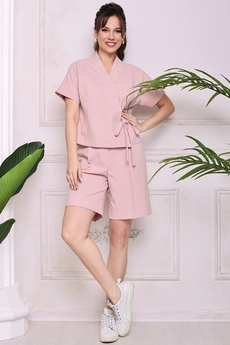 Костюм с шортами 2684 розовый Мода-Юрс