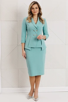 Костюм с юбкой 26-2768 ментол Мода-Юрс