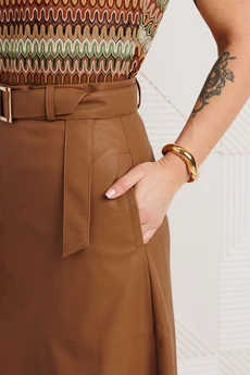 Костюм с юбкой 26-2850 кэмел Мода-Юрс