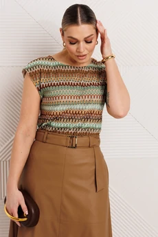 Костюм с юбкой 26-2850 кэмел Мода-Юрс