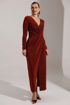 Платье 25-2879 красный Мода-Юрс