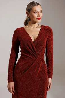 Платье 25-2879 красный Мода-Юрс