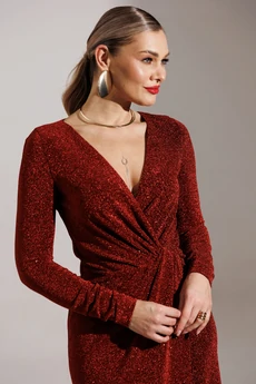 Платье 25-2879 красный Мода-Юрс