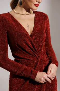 Платье 25-2879 красный Мода-Юрс