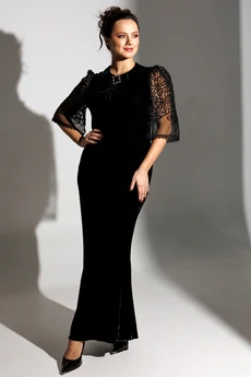 Платье 25-2884 черный Мода-Юрс