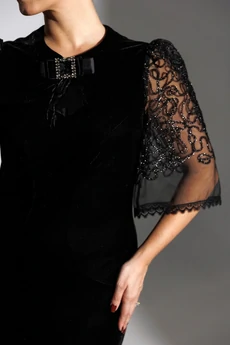 Платье 25-2884 черный Мода-Юрс