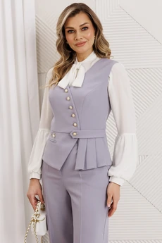 Костюм брючный 26-2912 светлая сирень Мода-Юрс