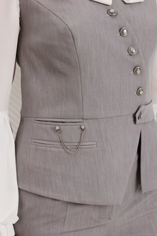 Костюм брючный 26-2912 сталь Мода-Юрс