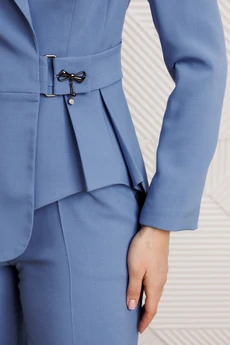 Костюм брючный 25-2926 голубой Мода-Юрс