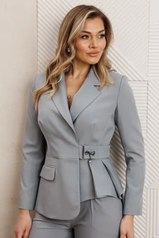 Костюм брючный 25-2926 светло-серый Мода-Юрс