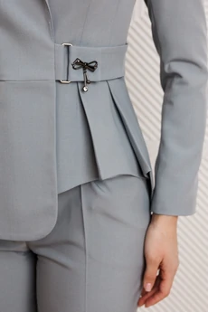 Костюм брючный 25-2926 светло-серый Мода-Юрс