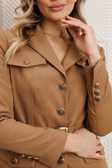 Костюм с юбкой 25-2935 бежевый Мода-Юрс