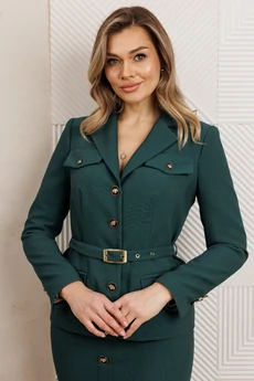 Костюм с юбкой 25-2935 малахит Мода-Юрс