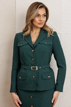 Костюм с юбкой 25-2935 малахит Мода-Юрс