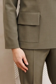 Костюм брючный 25-2939 олива Мода-Юрс