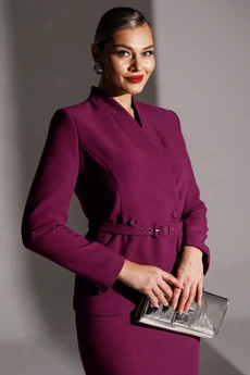 Костюм с юбкой  25-2940 ежевика Мода-Юрс