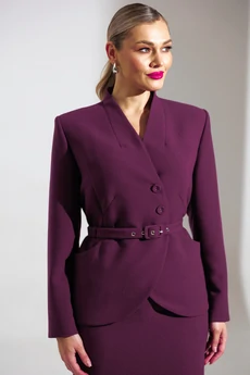 Костюм с юбкой 25-2940 ежевика Мода-Юрс