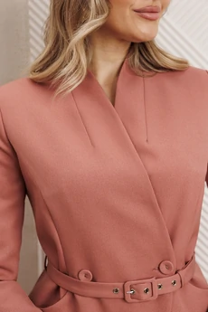 Костюм с юбкой 25-2940 пудра Мода-Юрс