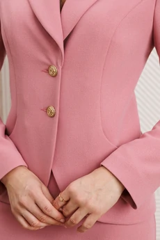 Костюм с юбкой  25-2942 розовый Мода-Юрс