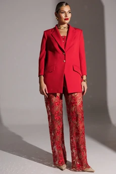 Жакет 25-2951 красный Мода-Юрс