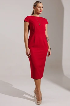 Костюм с платьем 26-2959 красный Мода-Юрс