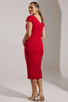 Костюм с платьем 26-2959 красный Мода-Юрс