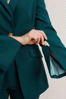 Костюм брючный 26-2960 темная бирюза Мода-Юрс