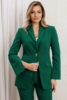 Костюм брючный 26-2960 темно-зеленый Мода-Юрс