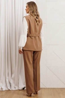 Костюм брючный 26-2961 кэмел Мода-Юрс